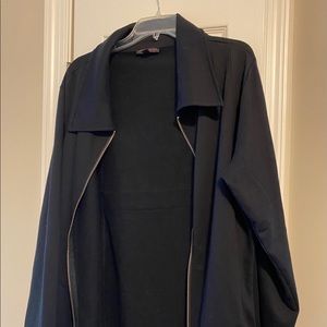 Christian Siriano black zip up jacket
